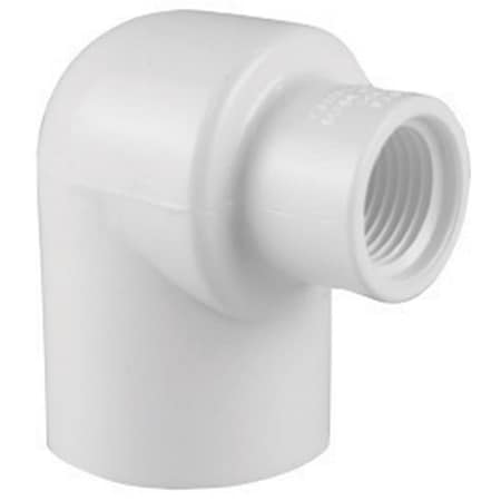 Charlotte Pipe And Foundry PVC023012600 0.75 x 0.5 in. FPT PVC 90 deg Reducing Elbow, 25PK 42744